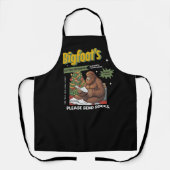 Grappige kerst Bigfoot brief aan de Kerstman Schort (Voorkant)