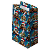 Grappige kerst Bigfoot Sasquatch Klein Cadeauzakje (Voorkant Gekanteld)