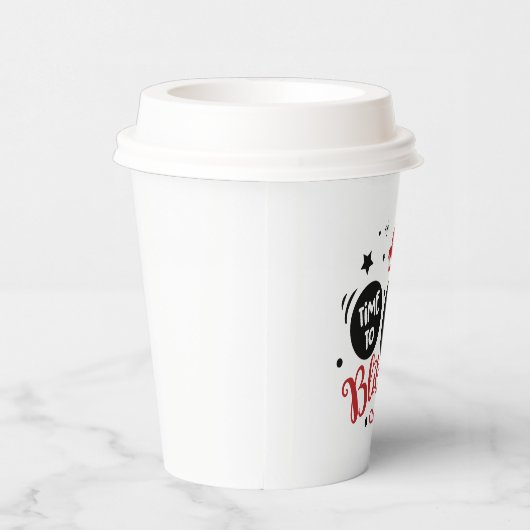 grappige kerst blitzened tijd drink papieren bekers (Rechts)