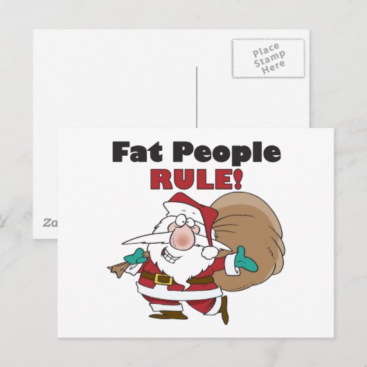 Grappige kerst Briefkaarten (Voorkant / Achterkant)