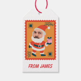 Grappige kerst cadeaulabel