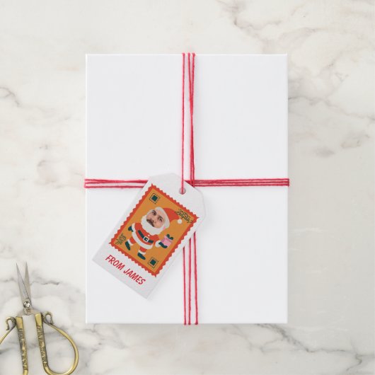 Grappige kerst cadeaulabel (Met Touw)