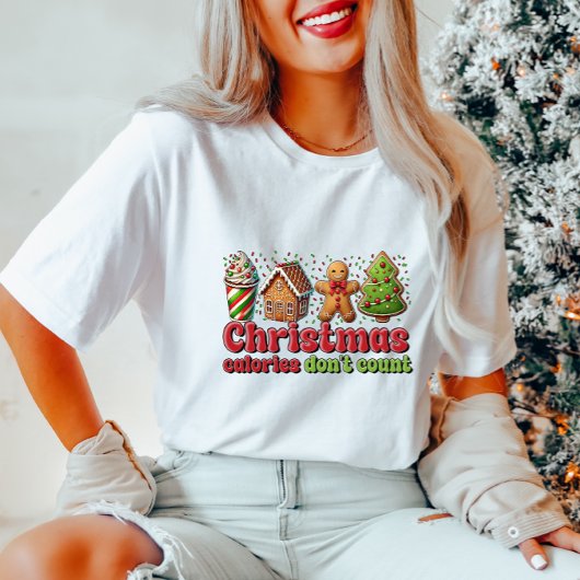 Grappige Kerst Calorieën T-shirt