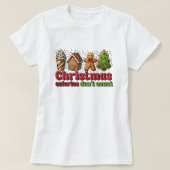 Grappige Kerst Calorieën T-shirt (Design voorkant)