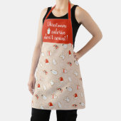 Grappige kerst calorieën tellen niet mee | Cookies Schort (Insitu)