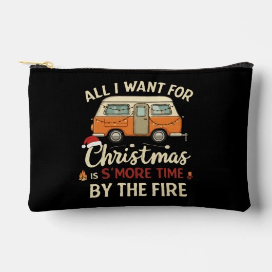 Grappige Kerst Camping S'more Tijd Bij Het Vuur Etui (Voorkant)