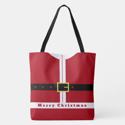 Grappige kerst Canvas tas (Achterkant)
