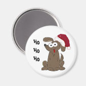 Grappige Kerst Cartoon Hond Magneet (Voorkant / Achterkant)