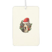 Grappige kerst catahoula luipaard hond luchtverfrisser (Voorkant)