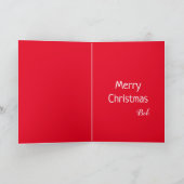 Grappige Kerst Chagrijnige Kat Kaart (Binnen)
