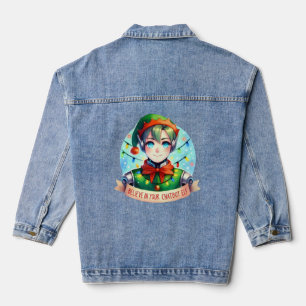 Grappige kerst chatbot memes geloven in je elf denim jacket