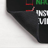 Grappige kerst checklist Nice Naughty Insufficien Muismat (Hoek)