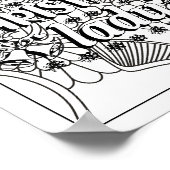 Grappige kerst citaten volwassen kleuren poster (Hoek)