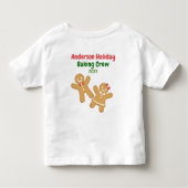 Grappige Kerst Cookie Tester Vakantie Bakken Todd Kinder Shirts (Achterkant)