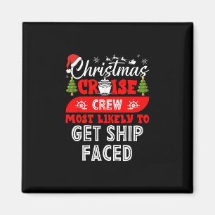 Grappige Kerst Cruise Bemanning Het Meest Waarschi Magneet