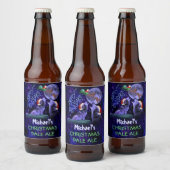 Grappige Kerst Custom Homebrew Vakantie Wolven Bier Etiket (Flessen)