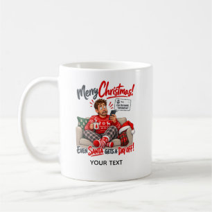 Grappige kerst-dag-vrije gepersonaliseerde kaart koffiemok