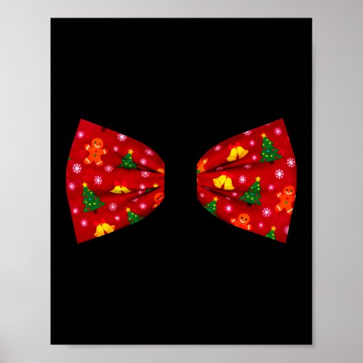Grappige Kerst Das Kledingstuk Feestje Costuum Lan Poster (Voorkant)