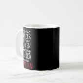 Grappige kerst Dasher Dancer Prancer Vixen Whiske Koffiemok (Voorkant links)