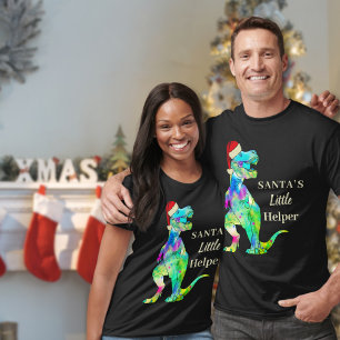 Grappige kerst dinosaurus T-Rex citaat T-shirt