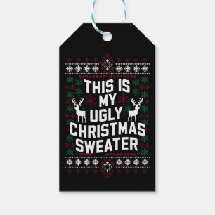 Grappige Kerst Dit Is Mijn Lelijke Kersttrui Cadeaulabel
