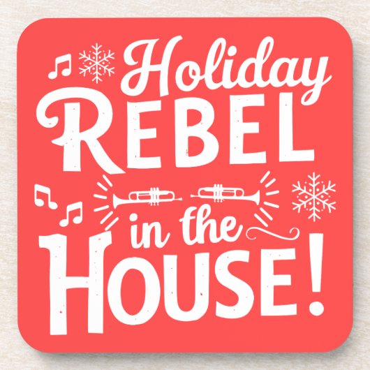 Grappige kerst drank coaster bier onderzetter (Voorkant)