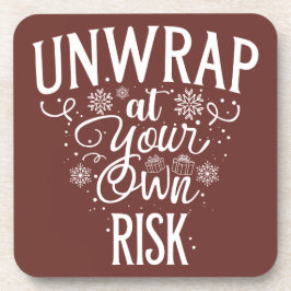 Grappige kerst drank coaster bier onderzetter