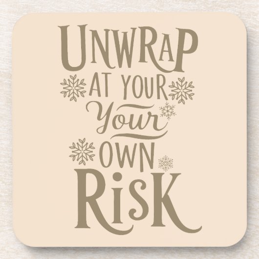 Grappige kerst drank coaster bier onderzetter (Voorkant)