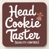 Grappige kerst drank coaster bier onderzetter (Voorkant)