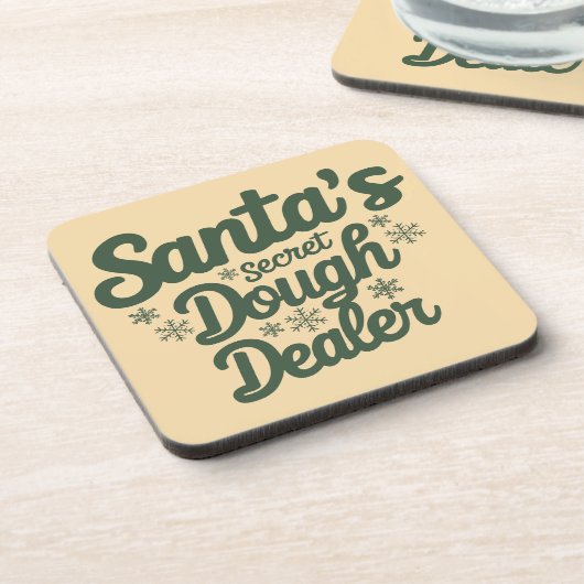 Grappige kerst drank coaster bier onderzetter (Linkerzijde)