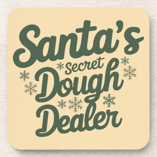 Grappige kerst drank coaster bier onderzetter (Voorkant)
