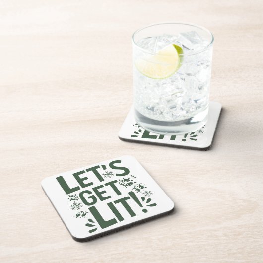 Grappige kerst drank coaster bier onderzetter (Rechterzijde)