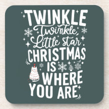 Grappige kerst drank coaster