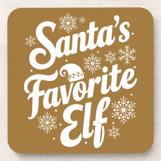 Grappige kerst drank coaster bier onderzetter (Voorkant)