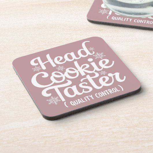 Grappige kerst drank coaster bier onderzetter (Linkerzijde)