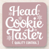 Grappige kerst drank coaster bier onderzetter (Voorkant)