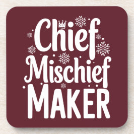 Grappige kerst drank coaster bier onderzetter