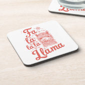 Grappige kerst drank coaster bier onderzetter (Linkerzijde)