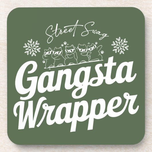 Grappige kerst drank coaster bier onderzetter (Voorkant)