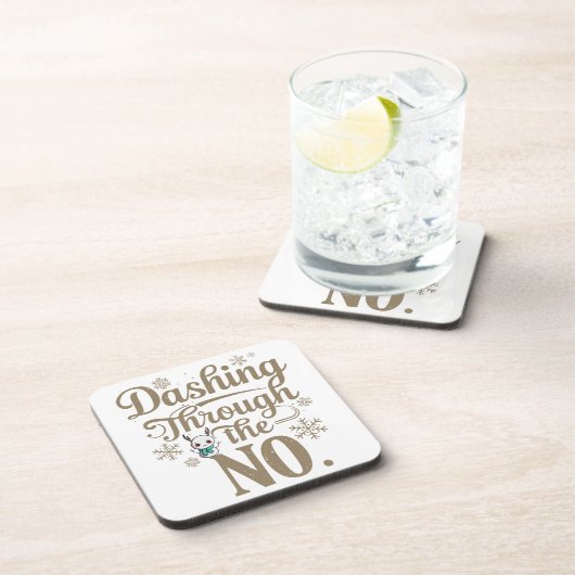 Grappige kerst drank coaster bier onderzetter (Rechterzijde)