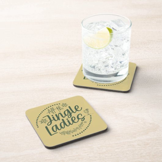 Grappige kerst drank coaster bier onderzetter (Rechterzijde)