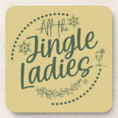 Grappige kerst drank coaster bier onderzetter (Voorkant)