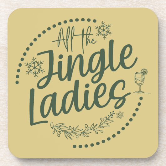 Grappige kerst drank coaster bier onderzetter (Voorkant)