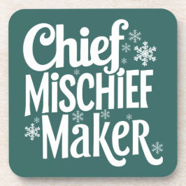 Grappige kerst drank coaster bier onderzetter