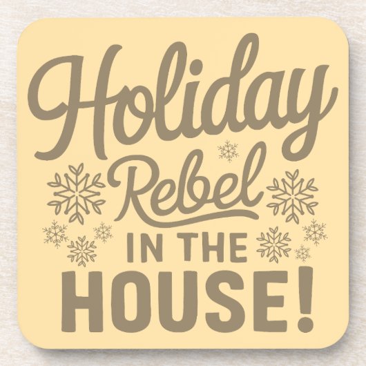 Grappige kerst drank coaster bier onderzetter (Voorkant)