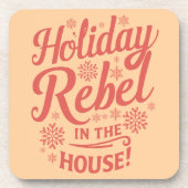 Grappige kerst drank coaster bier onderzetter (Voorkant)