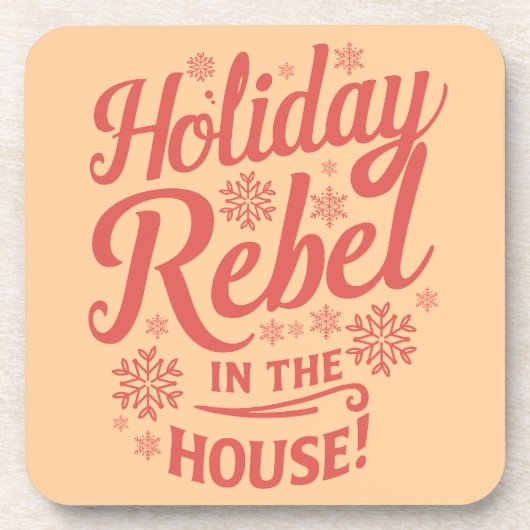 Grappige kerst drank coaster bier onderzetter (Voorkant)