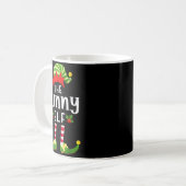 Grappige Kerst Elf Bijpassende Pyjama Kerstmis Fee Koffiemok (Voorkant links)