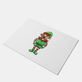 Grappige Kerst Elf Geel Lab Hond Geel Labrador Deurmat (Schuin)