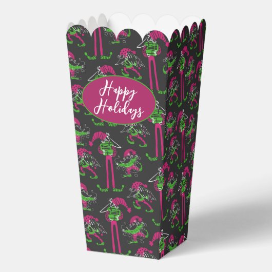 Grappige Kerst Elf Gnome Favor Boxen Bedankdoosjes (Voorkant)